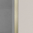 Paroi de douche 160x200cm verre transparent - Barre de fixation extensible et profil Or Brossé - FREEDOM 2 GOLD Aurlane - PACF491