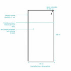 Paroi de douche 90x200cm - Verre anticalcaire - Encadrement Ultra-Fin - Finition Noir Mat - LEA Aurlane - FAC1118