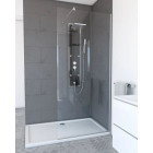 Paroi de douche à l’italienne - 90x200cm Verre transparent 6mm - FREEDOM 2 THIN TRANSPARENT 90 Aurlane - FAC234
