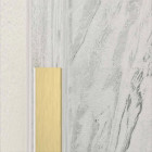 Paroi de douche à l’italienne 160x200 cm verre trempé 8 mm - Or Doré Brossé - FREEDOM 2 GOLD Aurlane - FAC1056