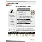 Patin gliss & block adhesif 23mm noir/beige - 3m -152391