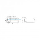 Paumelle pour feuillure 4203