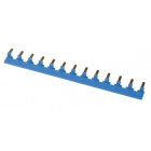 Peigne d alimentation 13 modules Neutre Bleu Unibis