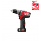 Perceuse percussion milwaukee fuel m12 cpd 602x 12v li-ion 6.0ah 49334451509