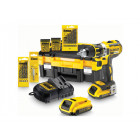 Perceuse visseuse 14.4v 2ah li-ion dcd732 + accessoires en coffret t-stak dewalt dck732d2t