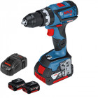 Perceuse visseuse sans fil bosch gsb-18v 60c+ 2 batteries li-ion 4,0 ah + chargeur rapide 60 nm max mandrin 13 mm coffret bosch