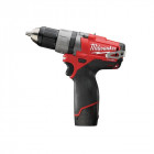 Perceuse visseuse MILWAUKEE M12CDD-202X - 2 Batteries 12V 2.0 Ah, chargeur coffret DynaCase - 4933441868