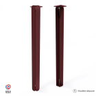 Lot de 2 pieds DECO-GEM pour table basse en acier Jaspe, H.71 cm