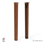 Lot de 2 pieds DECO-GEM pour table basse en acier Jaspe, H.86 cm
