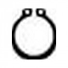 Pince de précision pour circlips extérieurs, becs droits, Dimensions : A 2, Ø d'arbre 19-60 mm, Long. 180 mm