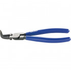 Pince pour circlips intérieurs, courbée, en acier au chrome vanadium, Dimensions : J 11, Ø d'alésage 12-25 mm, Long. 140 mm