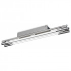 Plafonnier 2x24w casa, acier brossé