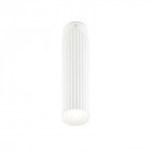 Plafonnier 3000k rigatto, aluminium blanc et ppma, 35 cm