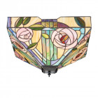 Plafonnier 42 cm willow, verre et métal