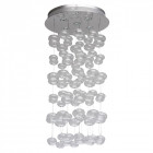 Plafonnier argenté megapolis 5 ampoules 77 cm