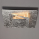 Plafonnier argenté techno   10 cm