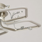 Plafonnier argenté techno   13 cm