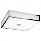 Plafonnier aruba, chrome et polycarbonate