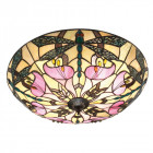 Plafonnier ashton, verre et métal