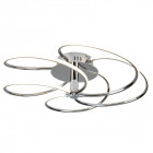 Plafonnier bardot, chrome et acrylique, 43w