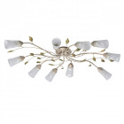 Plafonnier beige flora 10 ampoules 20 cm