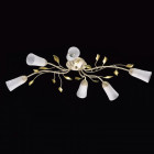 Plafonnier beige flora 6 ampoules 20 cm