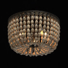 Plafonnier beige loft 3 ampoules 28 cm