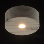 Plafonnier beige techno 1 ampoule 6 cm