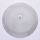Plafonnier blanc classic 3 ampoules 14 cm