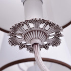 Plafonnier blanc elegance 8 ampoules 45 cm