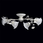 Plafonnier blanc flora 4 ampoules 25 cm