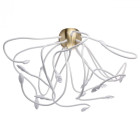 Plafonnier blanc megapolis 15 ampoules 90 cm