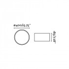 Plafonnier blanc seven