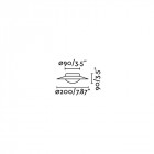 Plafonnier blanc side 1 ampoule