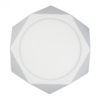 Plafonnier blanc techno 1 ampoule 4 cm