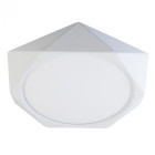 Plafonnier blanc techno 1 ampoule 5 cm