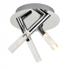 Plafonnier bubbles, chrome et acrylique, 3 led