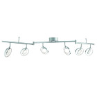 Plafonnier chrome 6 gyro led