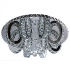 Plafonnier chromé crystal 134 ampoules 26 cm