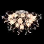 Plafonnier chromé flora 16 ampoules 36 cm