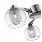 Plafonnier chrome liverpool h14 5 lumières