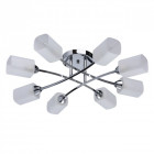 Plafonnier chromé megapolis 8 ampoules 16 cm