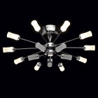 Plafonnier chromé techno 15 ampoules 26 cm