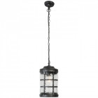 Plafonnier d'extérieur noir street 1 ampoule 95 cm