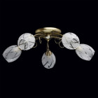 Plafonnier doré megapolis 5 ampoules 24 cm