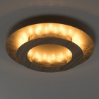 Plafonnier doré techno 1 ampoule 8 cm