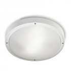 Plafonnier e27 opal, plastique et polycarbonate, blanc
