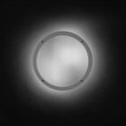 Plafonnier e27 opal, plastique et polycarbonate, blanc