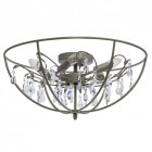 Plafonnier gris loft 5 ampoules 25 cm