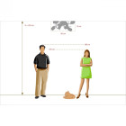 Plafonnier gris megapolis 8 ampoules 15 cm